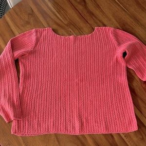 Cotton sweater, dusty rose color. Size medium